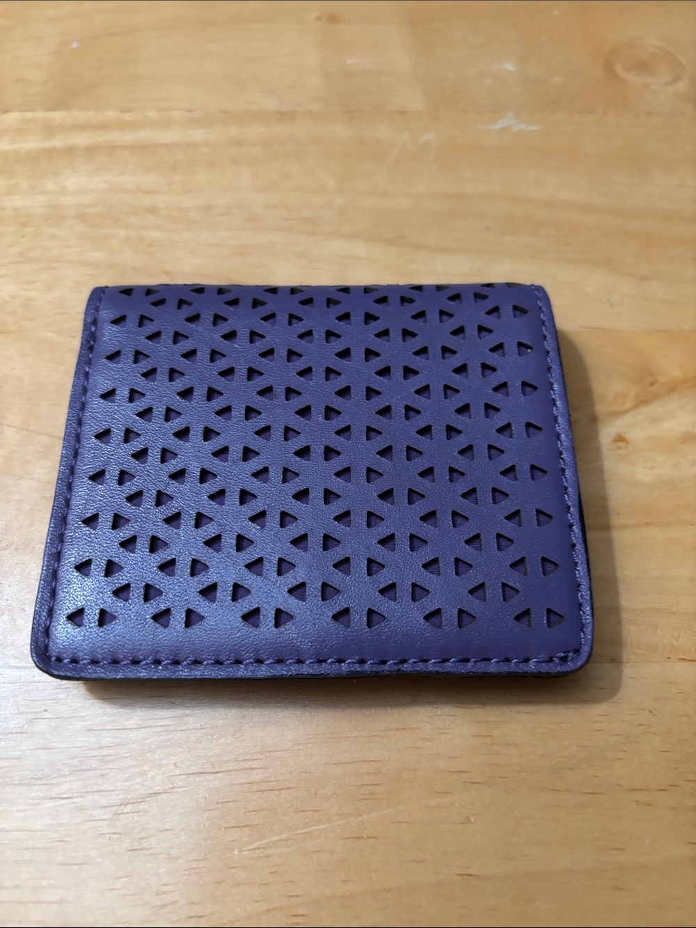 Patricia Nash Purple Perforated Leather Wallet